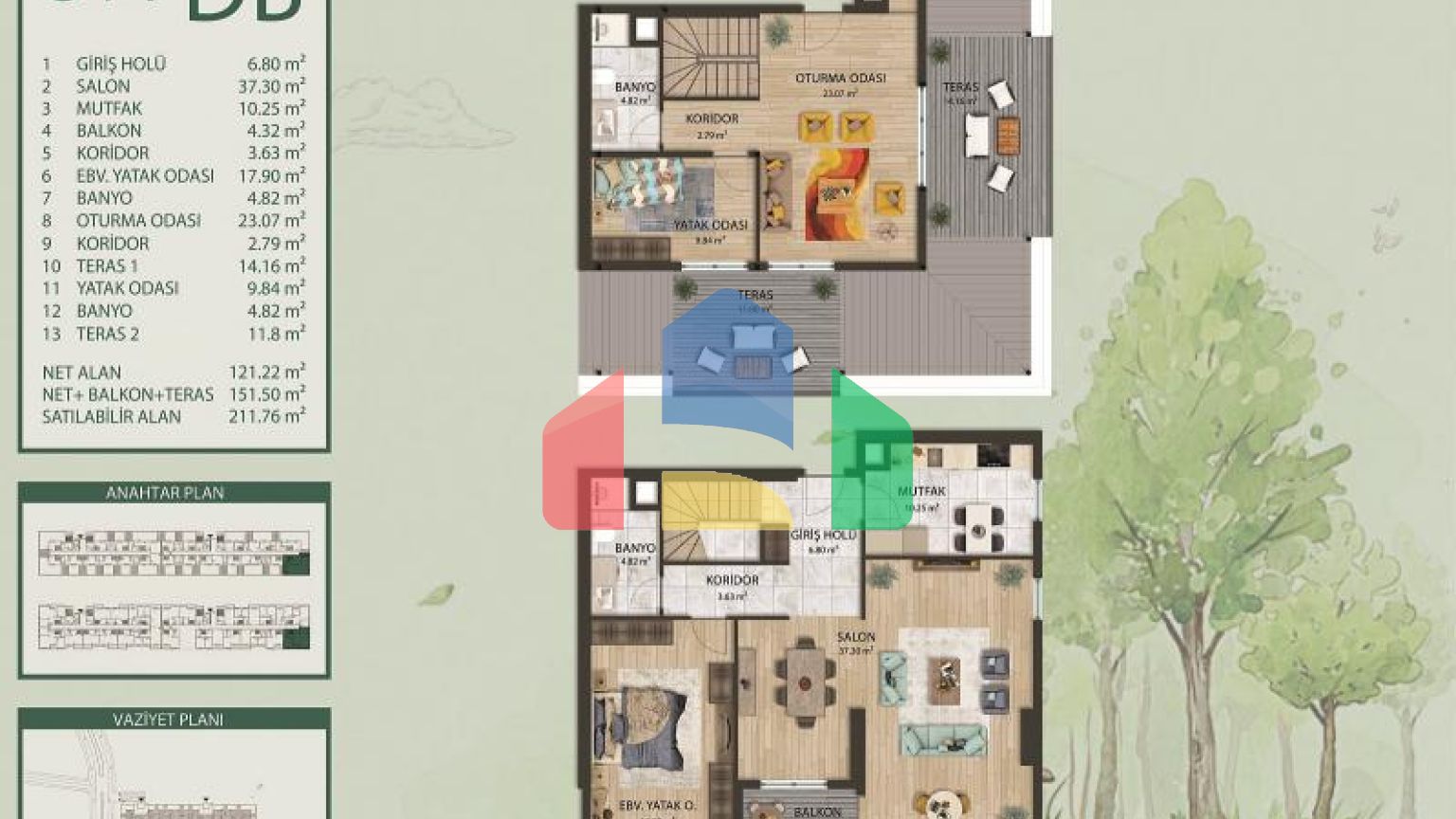 Квартира 3+1 в Стамбуле