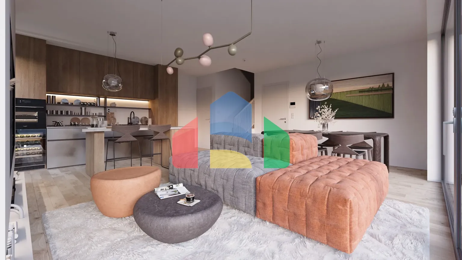 На продажу квартира 2-комн. студия 56 m²