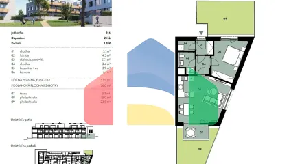 На продажу квартира 2-комн. студия 56 m²