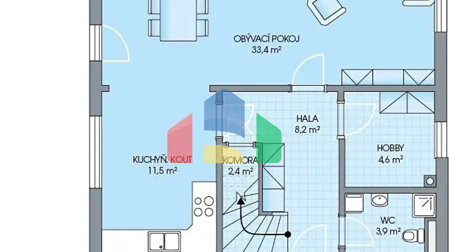 На продажу семейные дома 127 m², земельный участок 540 m²